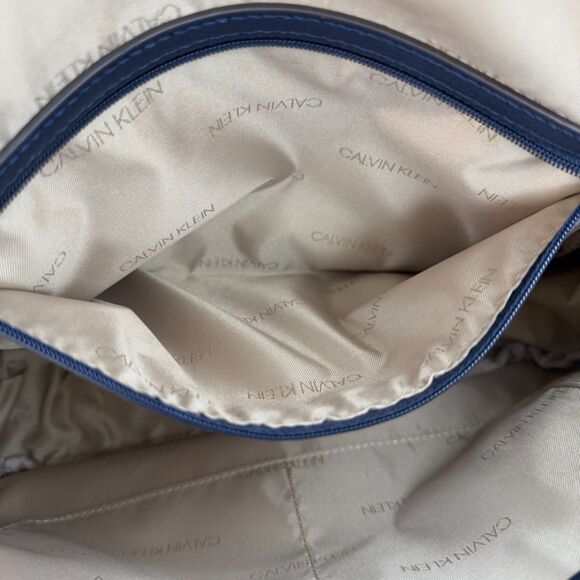 Calvin Klein Navy Blue Sussex Backpack Purse | Silver Hardware main image 6